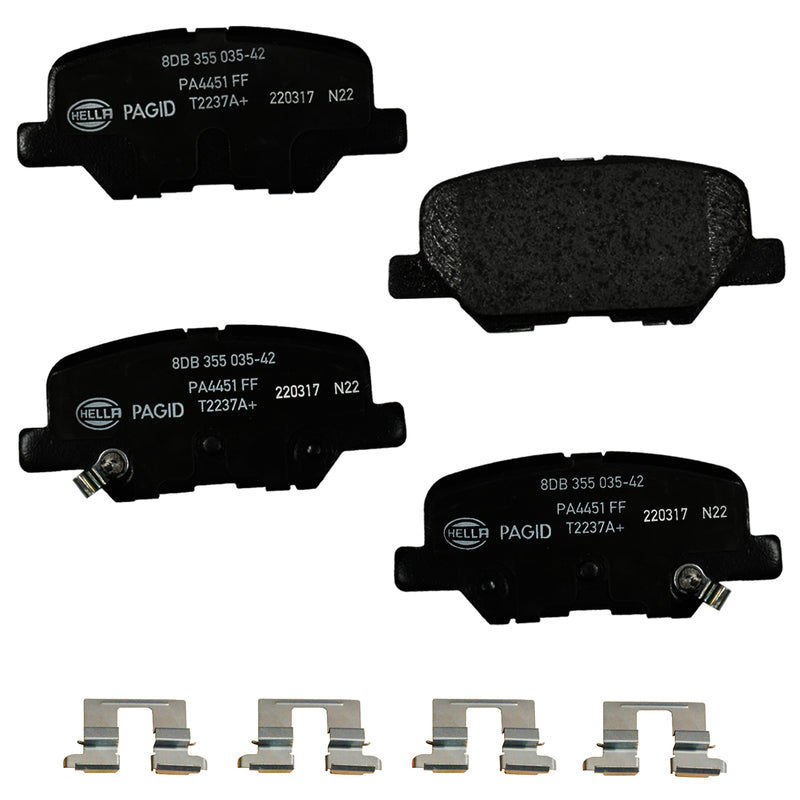 HELLA Brakes Ceramic & Semi-Metallic DISC BRAKE PAD SET - 355035421