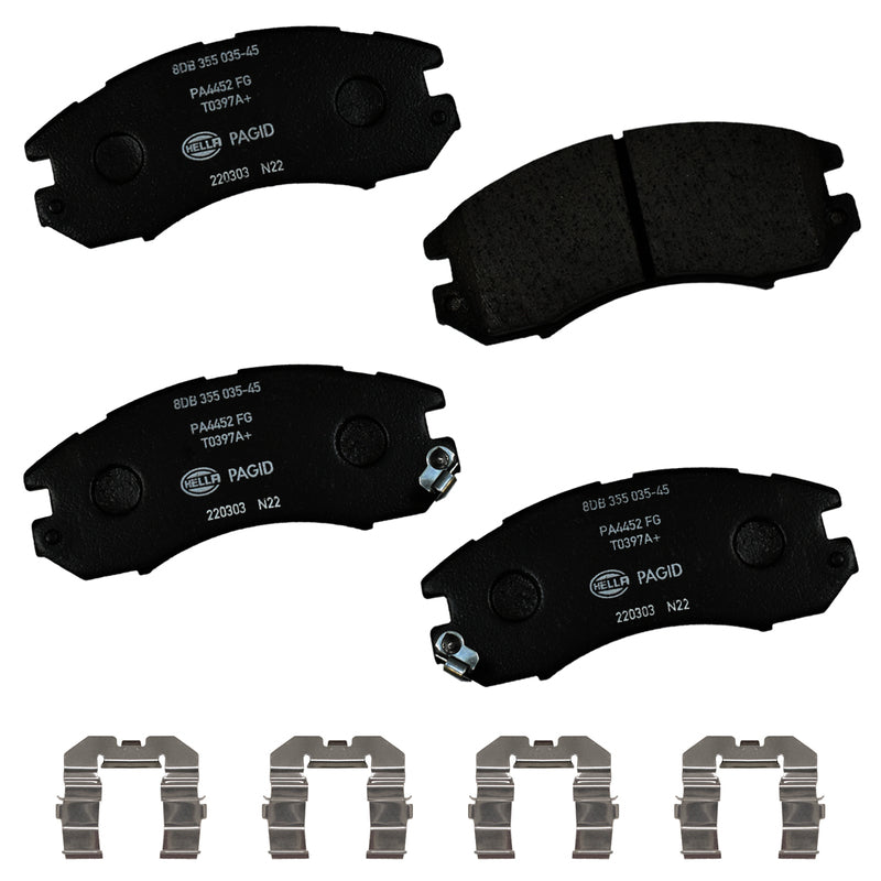HELLA Brakes Ceramic & Semi-Metallic DISC BRAKE PAD SET - 355035451
