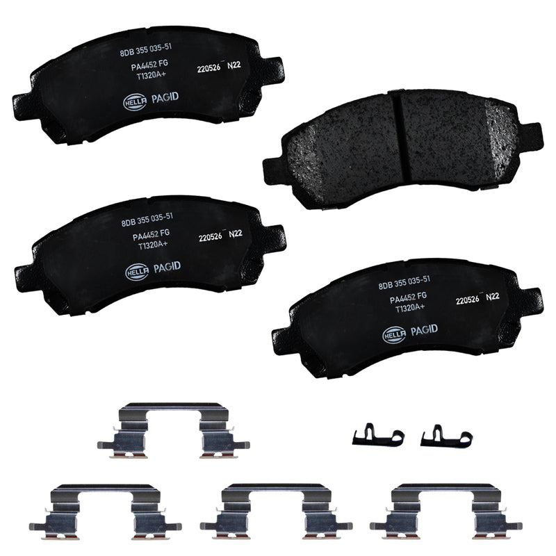 HELLA Brakes Ceramic & Semi-Metallic DISC BRAKE PAD SET - 355035511