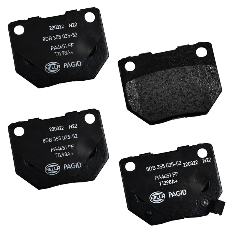 HELLA Brakes Ceramic & Semi-Metallic DISC BRAKE PAD SET - 355035521