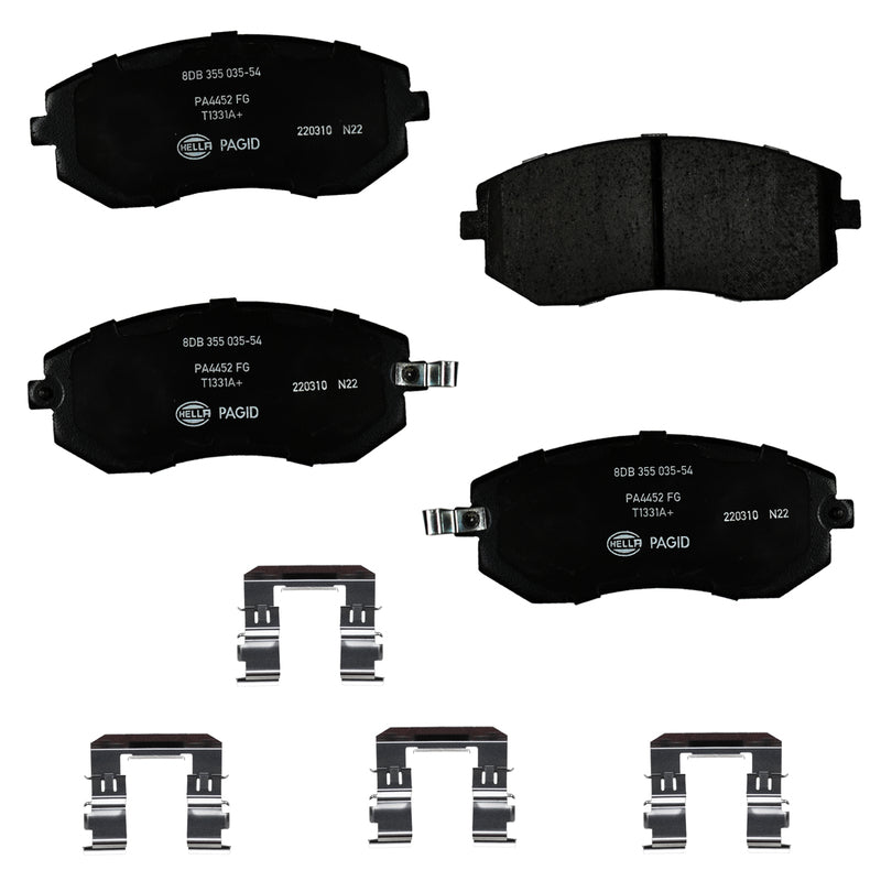 HELLA Brakes Ceramic & Semi-Metallic DISC BRAKE PAD SET - 355035541