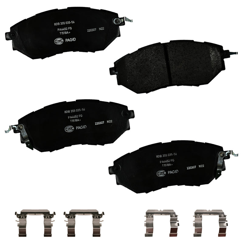 HELLA Brakes Ceramic & Semi-Metallic DISC BRAKE PAD SET - 355035561