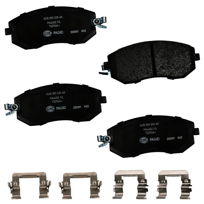 HELLA Brakes Ceramic & Semi-Metallic DISC BRAKE PAD SET - 355035601
