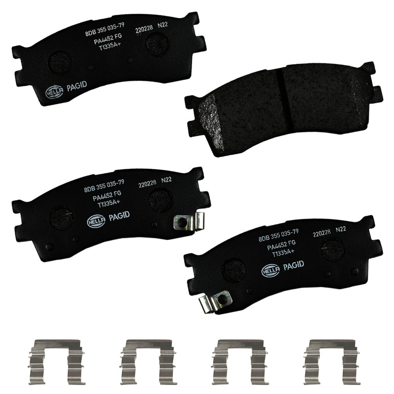 HELLA Brakes Ceramic & Semi-Metallic DISC BRAKE PAD SET - 355035791