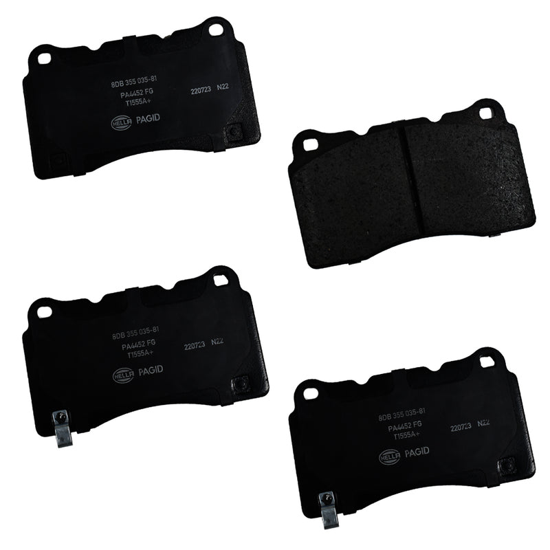 HELLA Brakes Ceramic & Semi-Metallic DISC BRAKE PAD SET - 355035811
