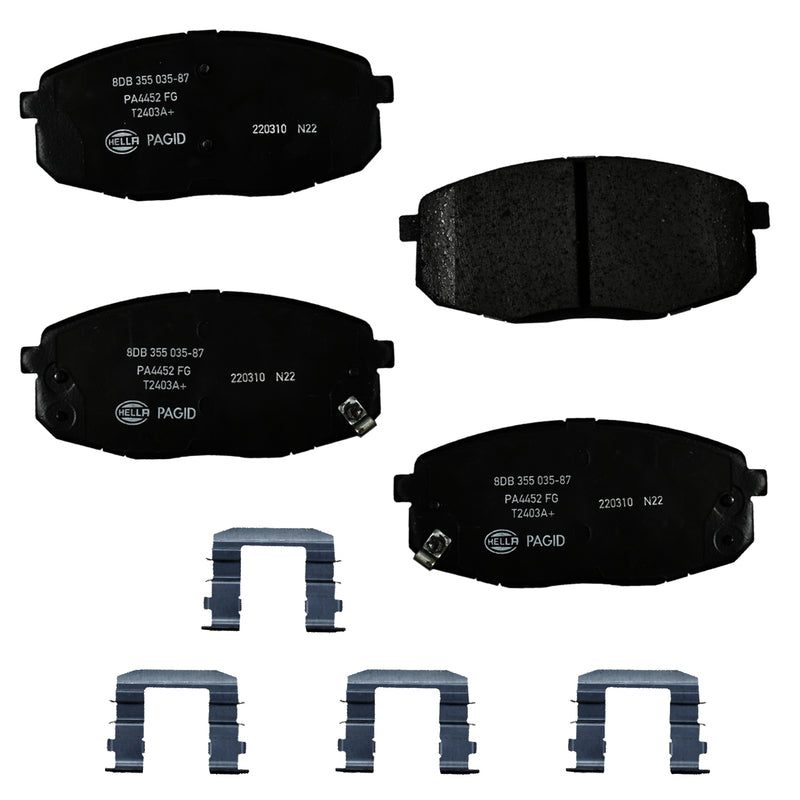 HELLA Brakes Ceramic & Semi-Metallic DISC BRAKE PAD SET - 355035871