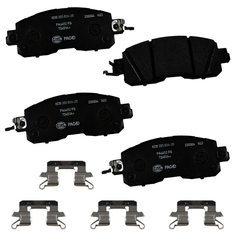 HELLA Brakes Ceramic & Semi-Metallic DISC BRAKE PAD SET - 355036201