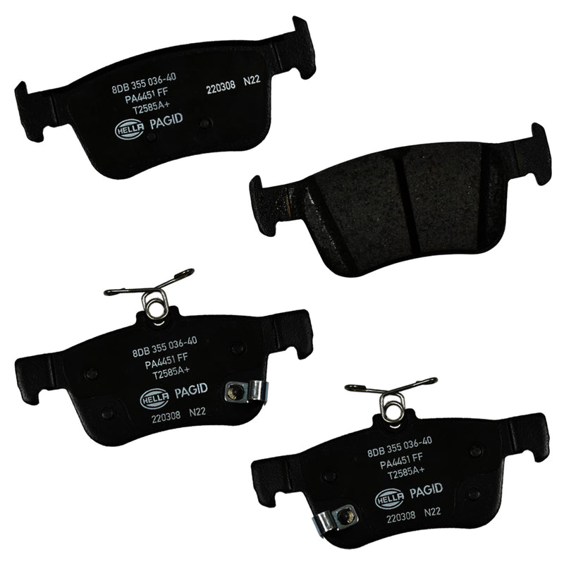 HELLA Brakes Ceramic & Semi-Metallic DISC BRAKE PAD SET - 355036401