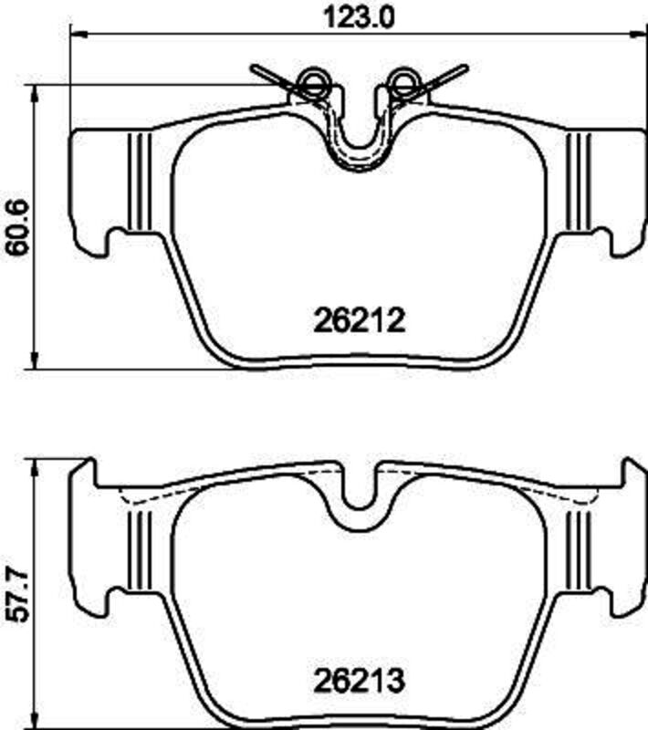 HELLA Brakes Disc Brake Pad Set - 355040581