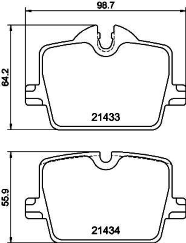 HELLA Brakes Disc Brake Pad Set - 355040911