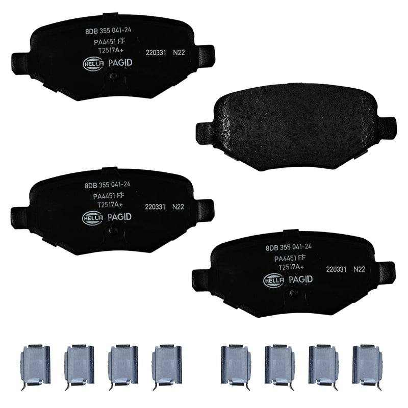 HELLA Brakes Ceramic & Semi-Metallic DISC BRAKE PAD SET - 355041241