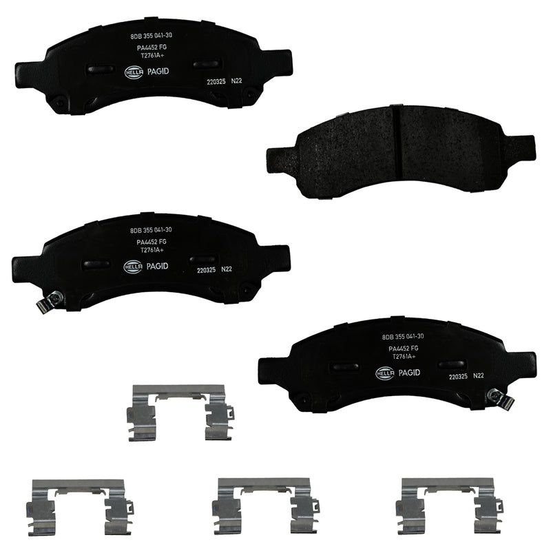 HELLA Brakes Ceramic & Semi-Metallic DISC BRAKE PAD SET - 355041301
