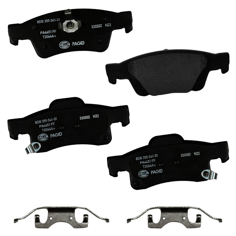 HELLA Brakes Ceramic & Semi-Metallic DISC BRAKE PAD SET - 355041311