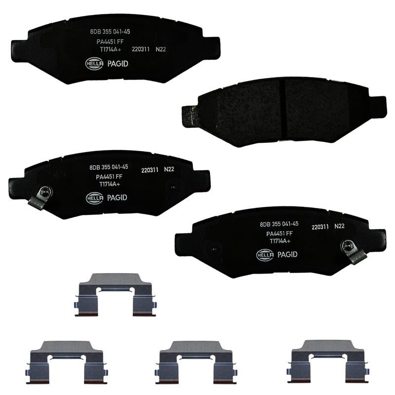 HELLA Brakes Ceramic & Semi-Metallic DISC BRAKE PAD SET - 355041451