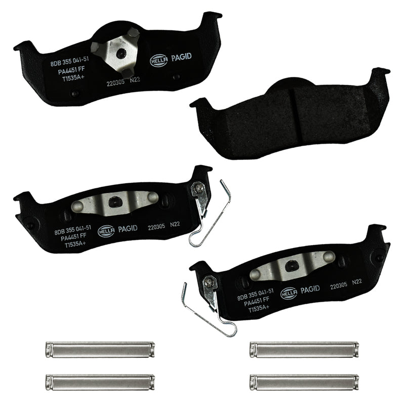 HELLA Brakes Ceramic & Semi-Metallic DISC BRAKE PAD SET - 355041511