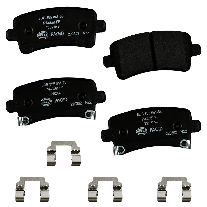 HELLA Brakes Ceramic & Semi-Metallic DISC BRAKE PAD SET - 355041581