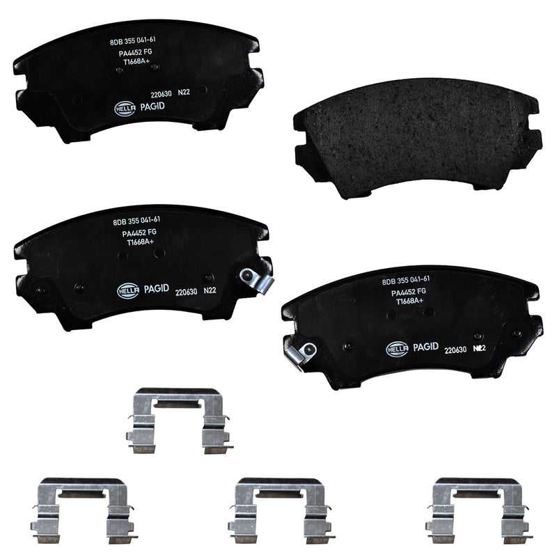 HELLA Brakes Ceramic & Semi-Metallic DISC BRAKE PAD SET - 355041611