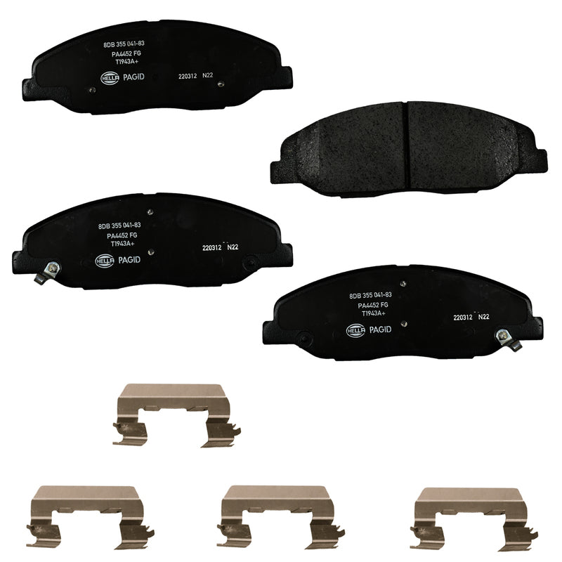 HELLA Brakes Ceramic & Semi-Metallic DISC BRAKE PAD SET - 355041831