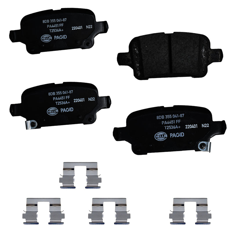 HELLA Brakes Ceramic & Semi-Metallic DISC BRAKE PAD SET - 355041871