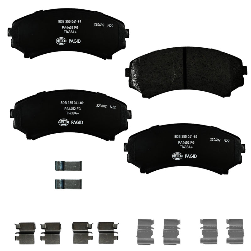 HELLA Brakes Ceramic & Semi-Metallic DISC BRAKE PAD SET - 355041891