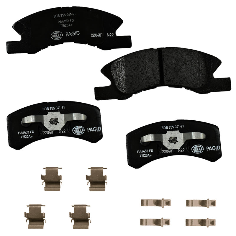 HELLA Brakes Ceramic & Semi-Metallic DISC BRAKE PAD SET - 355041911