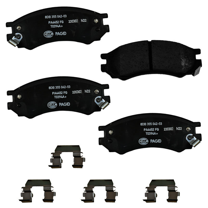 HELLA Brakes Ceramic & Semi-Metallic DISC BRAKE PAD SET - 355042031