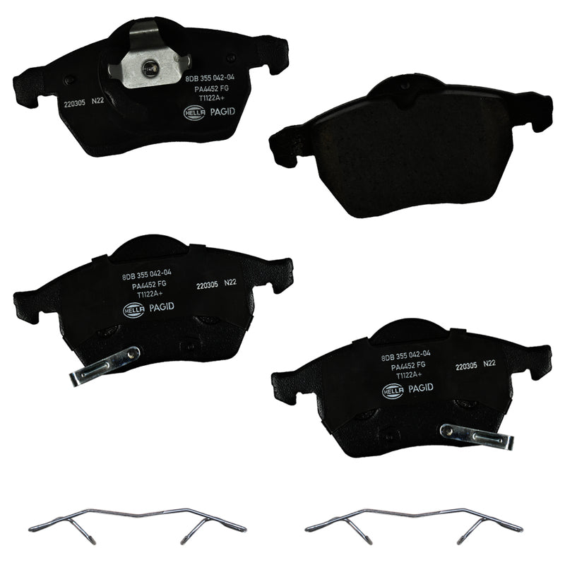 HELLA Brakes Ceramic & Semi-Metallic DISC BRAKE PAD SET - 355042041