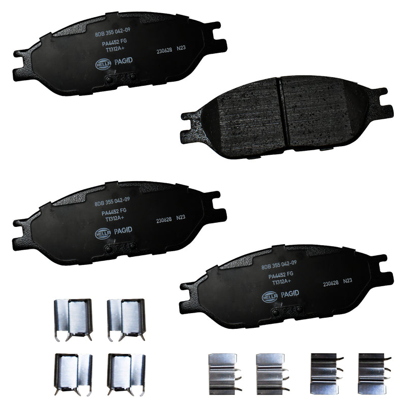 HELLA Brakes Ceramic & Semi-Metallic DISC BRAKE PAD SET - 355035631