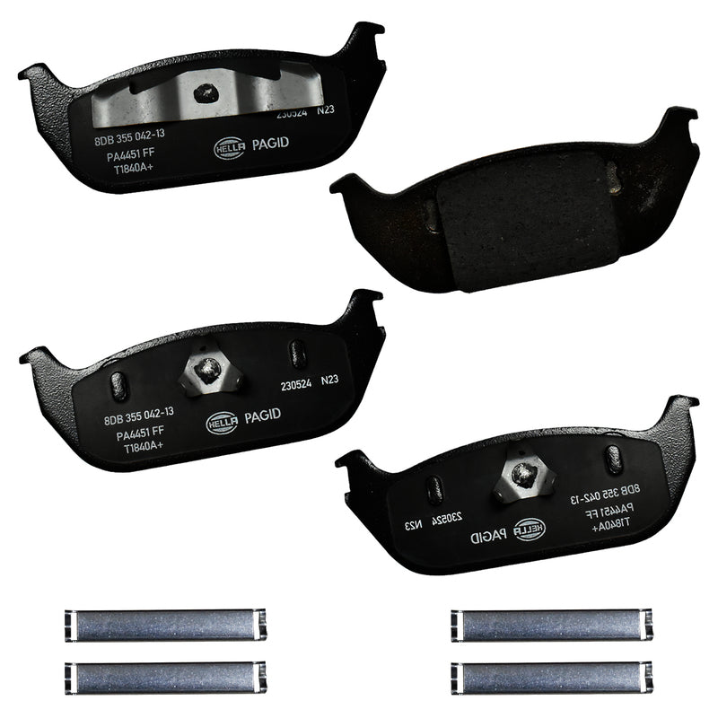 HELLA Brakes Ceramic & Semi-Metallic DISC BRAKE PAD SET - 355042131