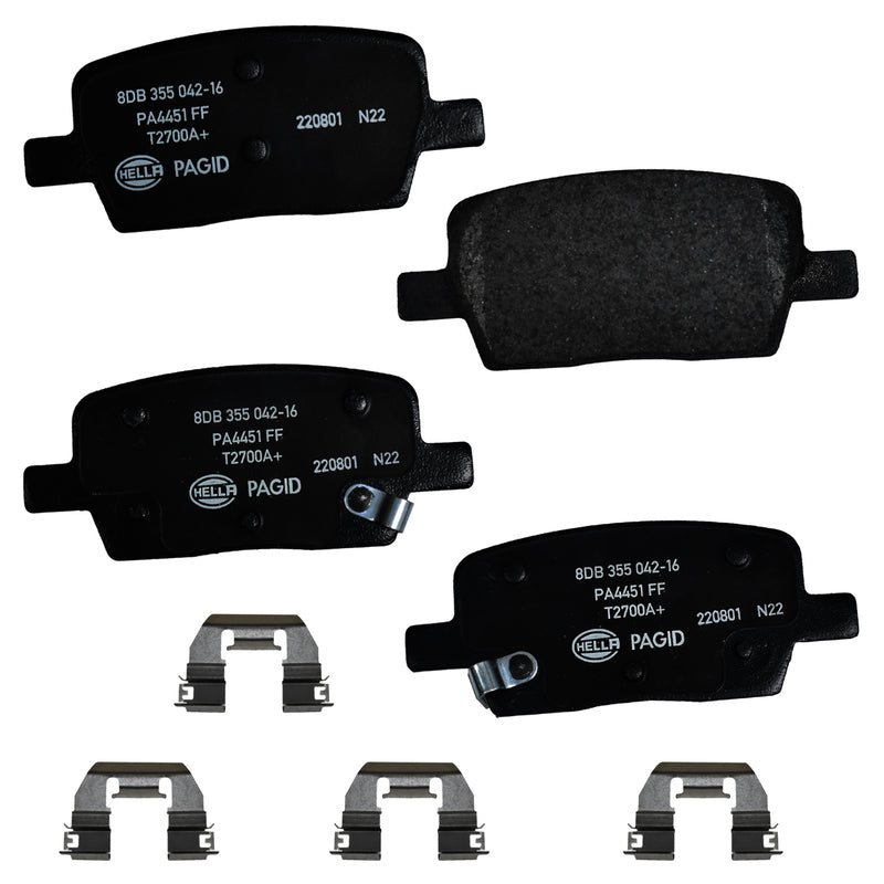 HELLA Brakes Ceramic & Semi-Metallic DISC BRAKE PAD SET - 355042161