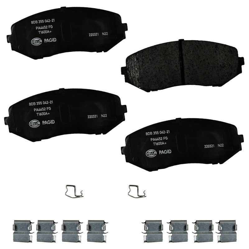 HELLA Brakes Ceramic & Semi-Metallic DISC BRAKE PAD SET - 355042211