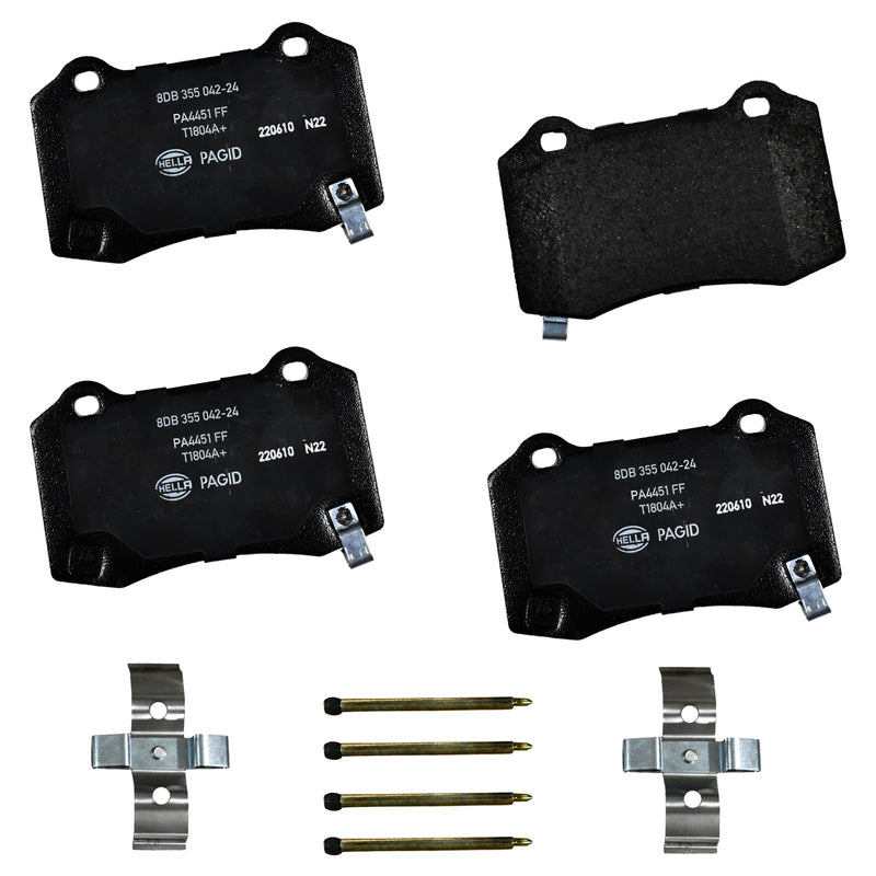 HELLA Brakes Ceramic & Semi-Metallic DISC BRAKE PAD SET - 355042241