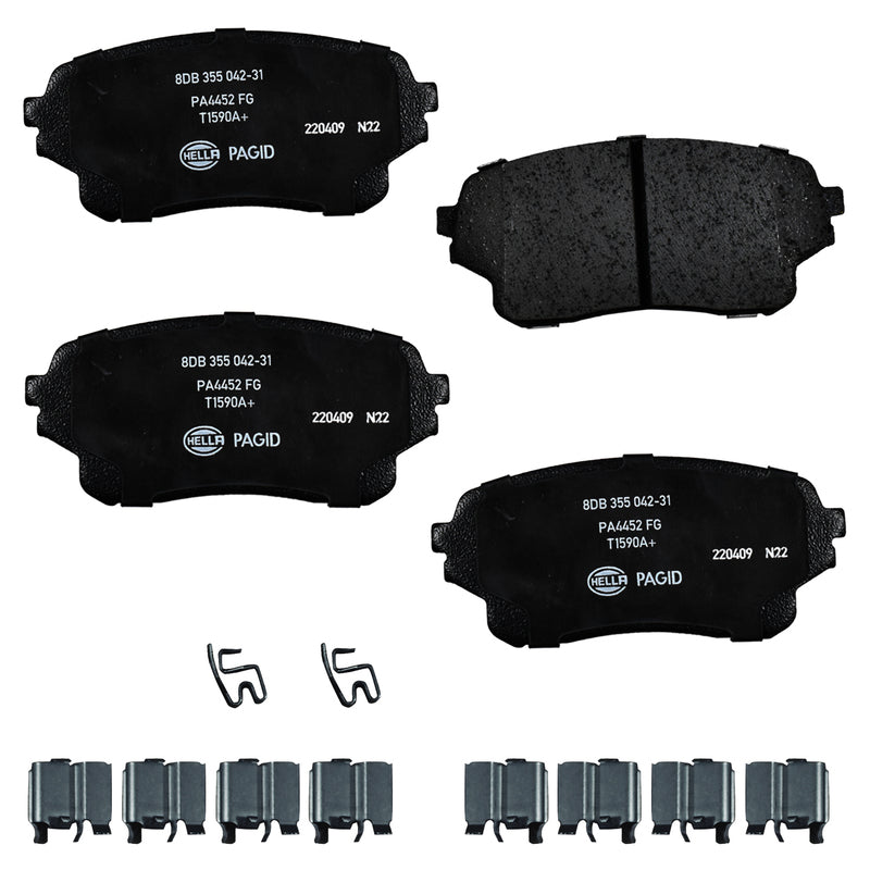 HELLA Brakes Ceramic & Semi-Metallic DISC BRAKE PAD SET - 355042311