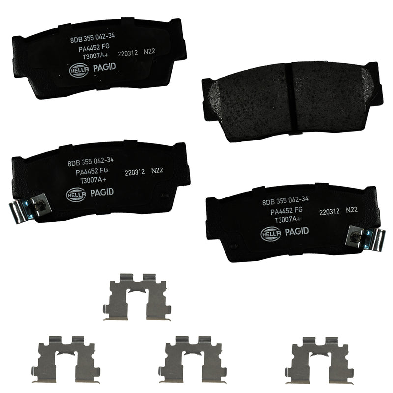 HELLA Brakes Ceramic & Semi-Metallic DISC BRAKE PAD SET - 355042341