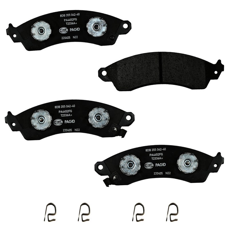 HELLA Brakes Ceramic & Semi-Metallic DISC BRAKE PAD SET - 355042401