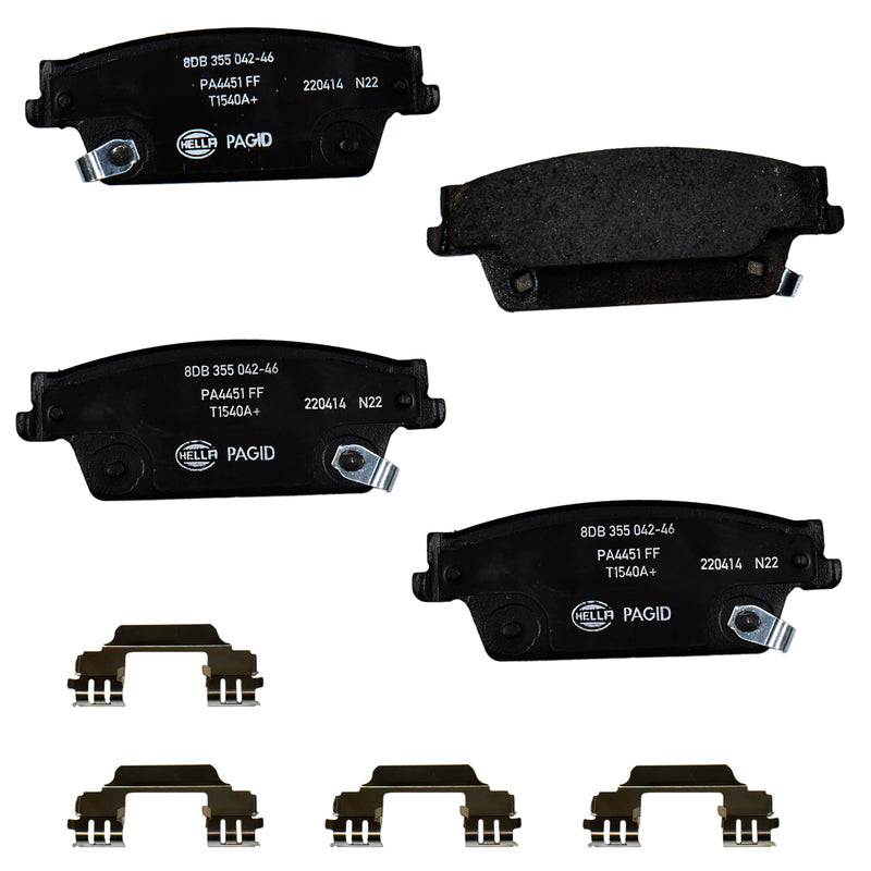 HELLA Brakes Ceramic & Semi-Metallic DISC BRAKE PAD SET - 355042461