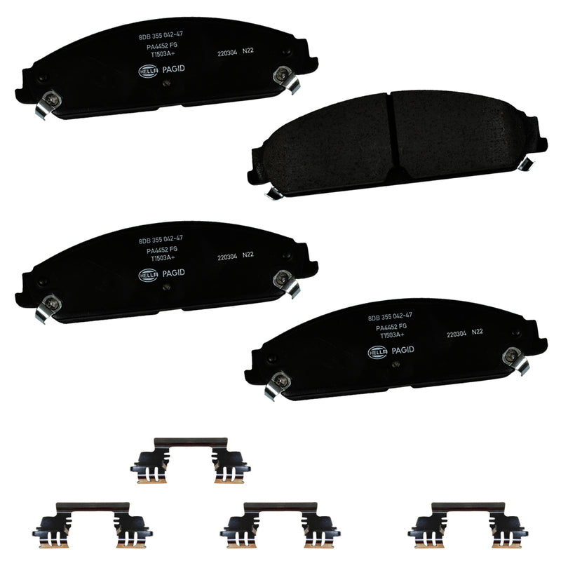 HELLA Brakes Ceramic & Semi-Metallic DISC BRAKE PAD SET - 355042471