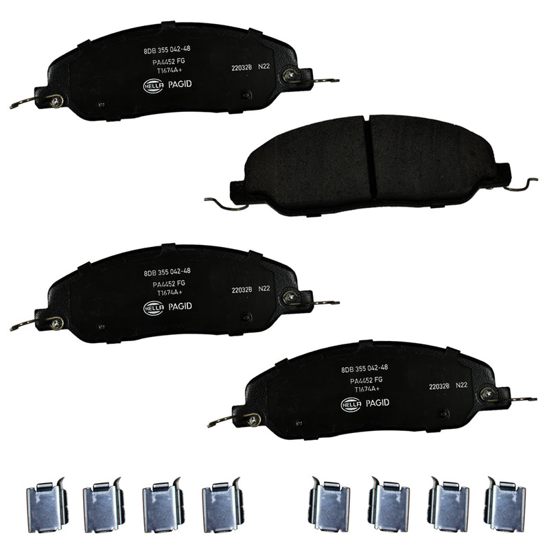 HELLA Brakes Ceramic & Semi-Metallic DISC BRAKE PAD SET - 355042481