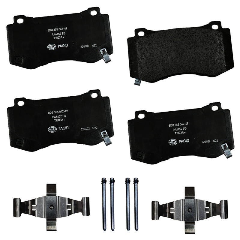 HELLA Brakes Ceramic & Semi-Metallic DISC BRAKE PAD SET - 355042491