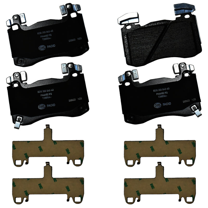 HELLA Brakes Ceramic & Semi-Metallic DISC BRAKE PAD SET - 355042631