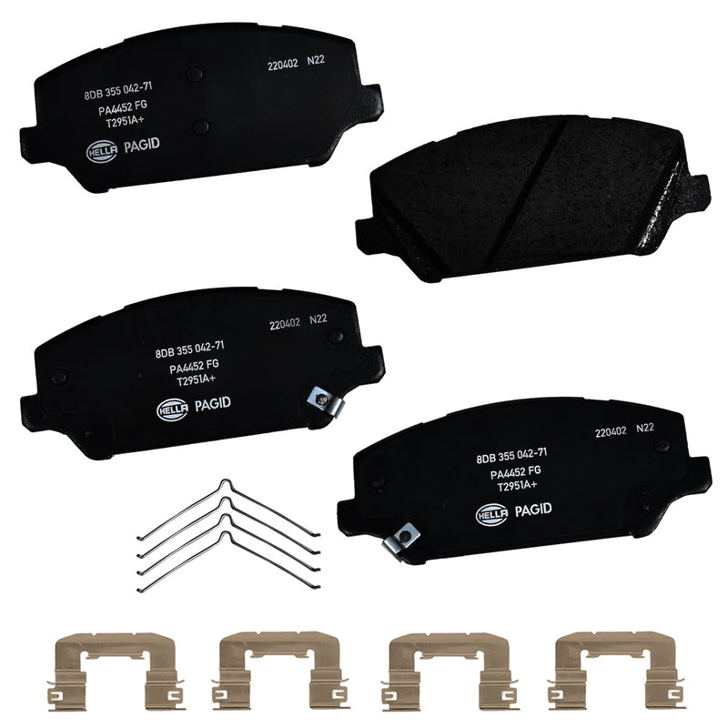 HELLA Brakes Ceramic & Semi-Metallic DISC BRAKE PAD SET - 355042711