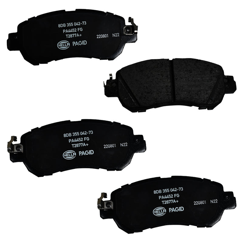 HELLA Brakes Ceramic & Semi-Metallic DISC BRAKE PAD SET - 355042731