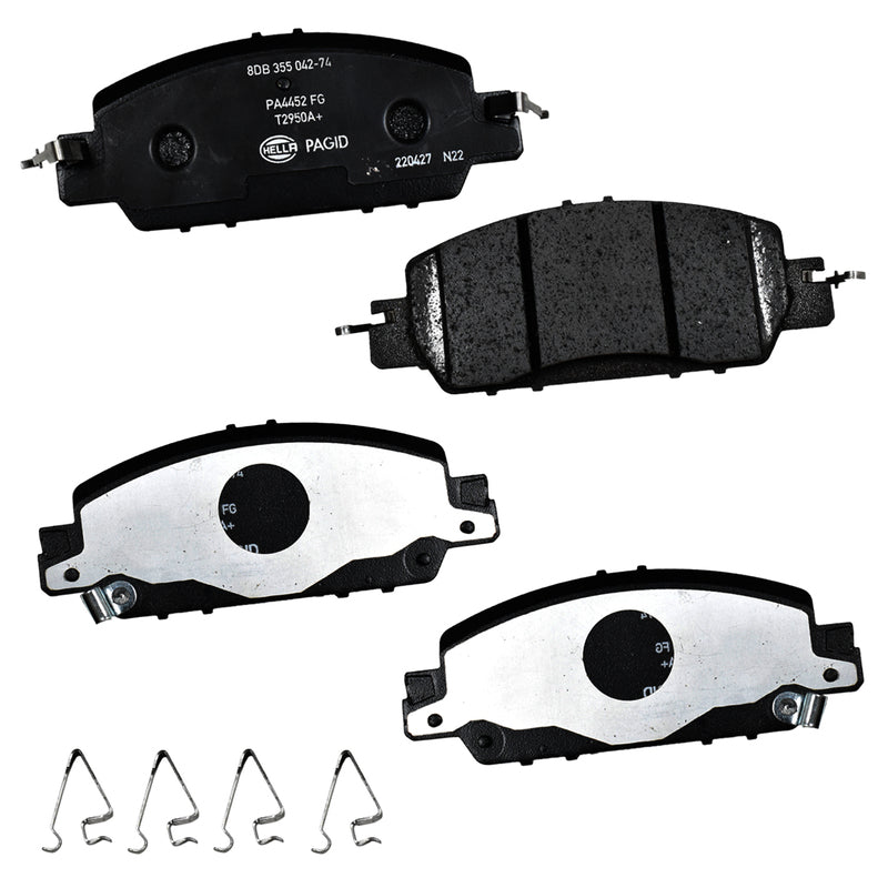 HELLA Brakes Ceramic & Semi-Metallic DISC BRAKE PAD SET - 355042741