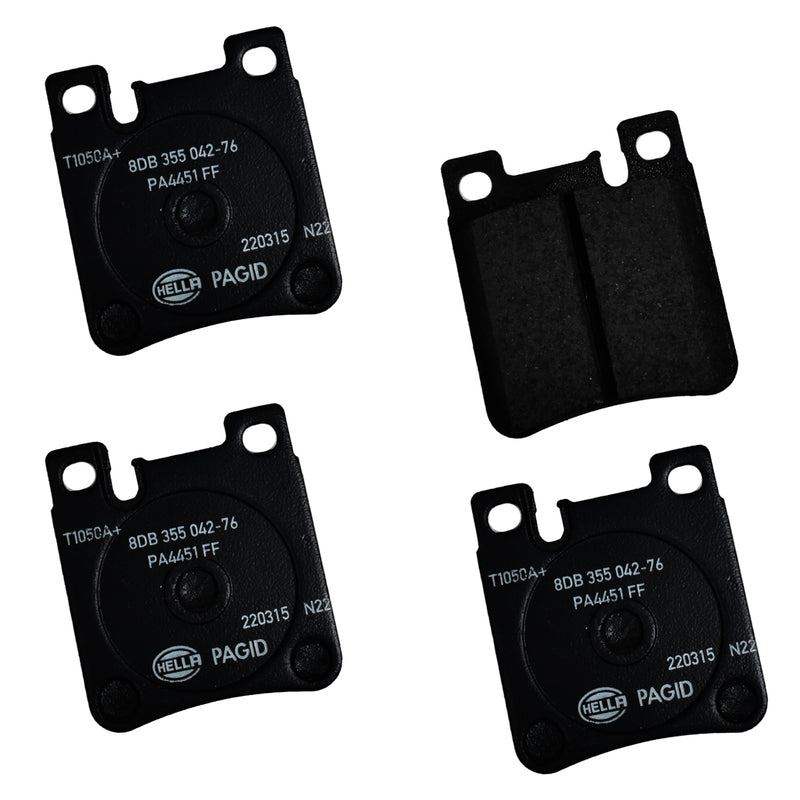 HELLA Brakes Ceramic & Semi-Metallic DISC BRAKE PAD SET - 355042761
