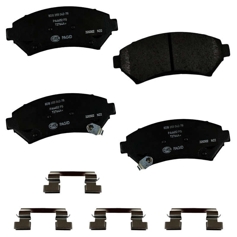 HELLA Brakes Ceramic & Semi-Metallic DISC BRAKE PAD SET - 355042781
