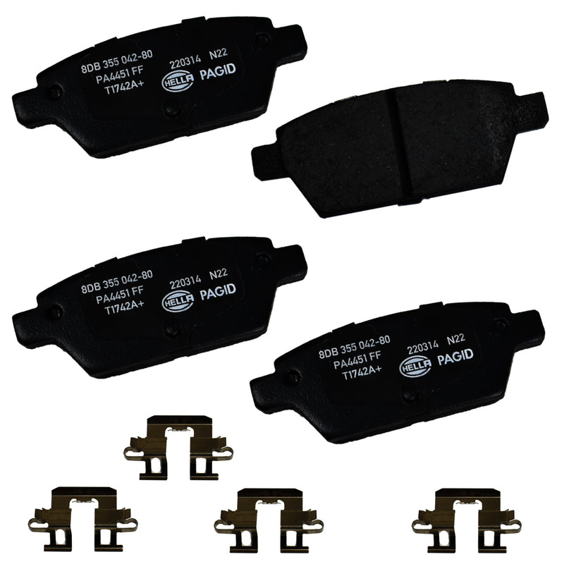 HELLA Brakes Ceramic & Semi-Metallic DISC BRAKE PAD SET - 355042801