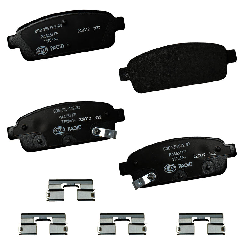 HELLA Brakes Ceramic & Semi-Metallic DISC BRAKE PAD SET - 355042831