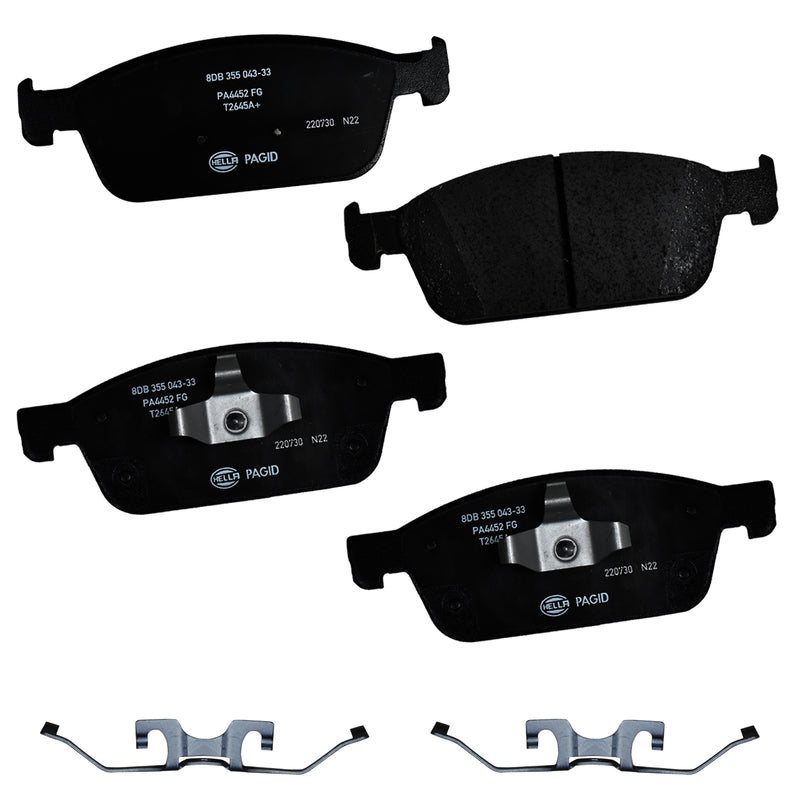 HELLA Brakes Ceramic & Semi-Metallic DISC BRAKE PAD SET - 355043331