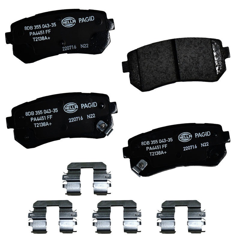 HELLA Brakes Ceramic & Semi-Metallic DISC BRAKE PAD SET - 355043351