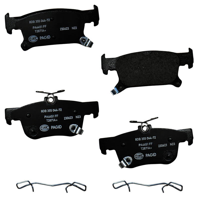 HELLA Brakes Ceramic & Semi-Metallic DISC BRAKE PAD SET - 355044721